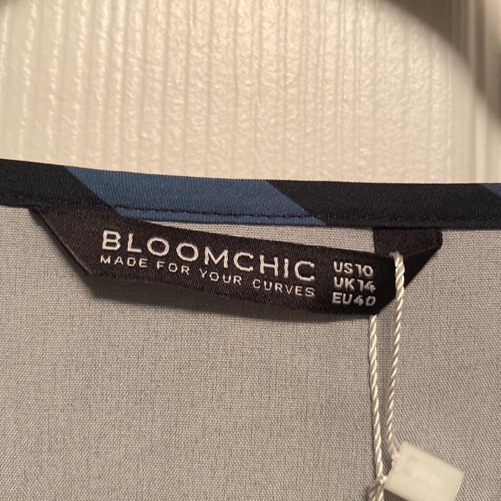 Brand New BloomChic Multicolored High Low Blouse…size 10 - Picture 3 of 5
